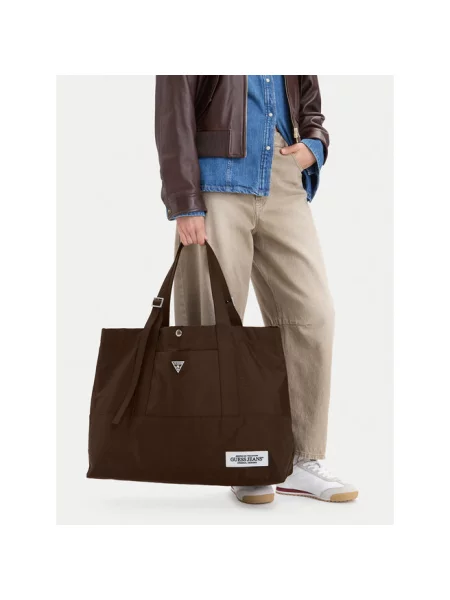 Torebka Guess Jeans brązowa