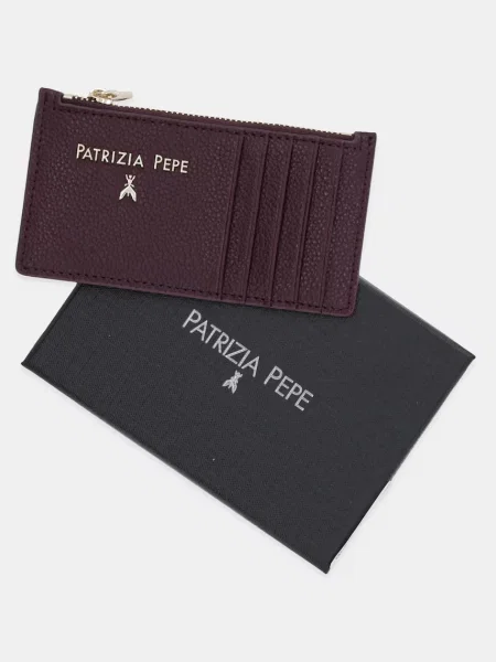 Кожаный кошелек Patrizia Pepe черный