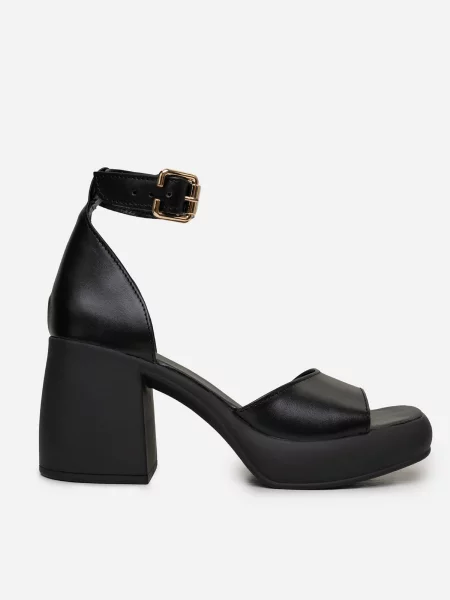 ISSA Plus Босоніжки Шкіра чорний