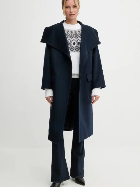 MAX&Co. palton de lână bleumarin
