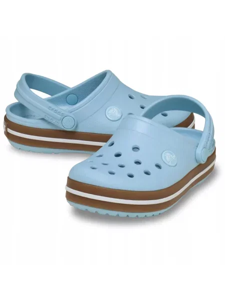 Chodaki Dla Dzieci Crocs Kids Crocband Gum Clog białe