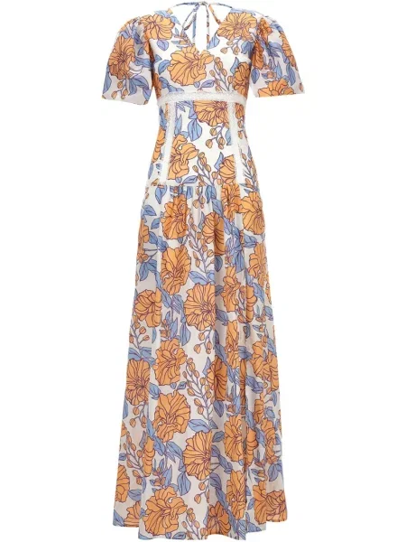 Rochie maxi Le Twins de costum alb