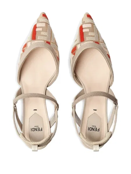 Pantofi cu toc Fendi slingback