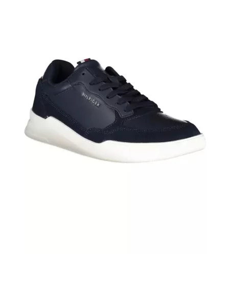 Sneakersy Tommy Hilfiger skórzane niebieskie