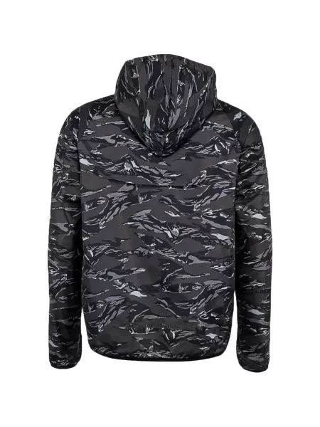 Hanorac Nike cu glugă cu imagine cu model camuflaj roșu