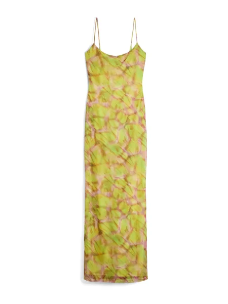 Bershka Rochie de vară stuf / kiwi / rosé verde