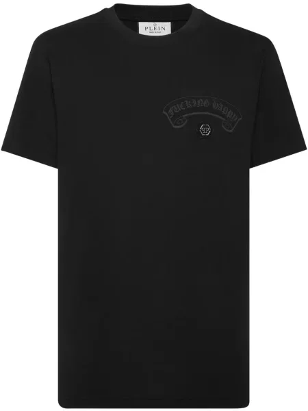 Tricou Philipp Plein cu imagine negru