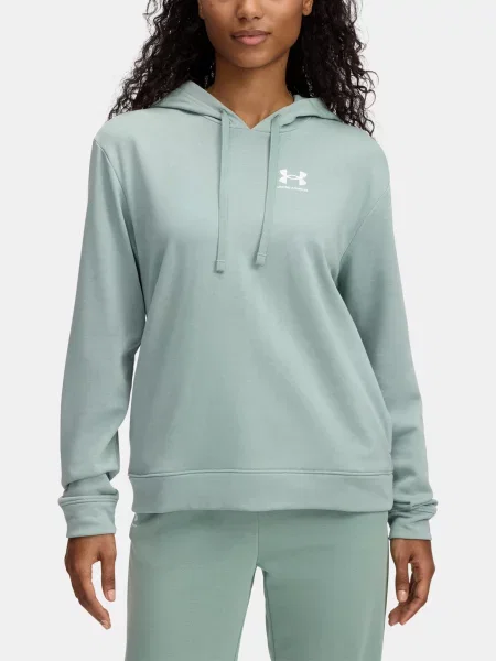 Hanorac cu glugă Under Armour din material terry gri