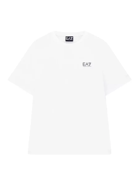 Krótka koszulka Emporio Armani Ea7 z krótkim rękawem biała
