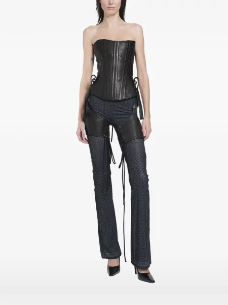 Top Knwls din piele negru