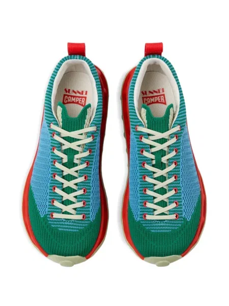 Sneakerși Camper cu șireturi din dantelă albastru