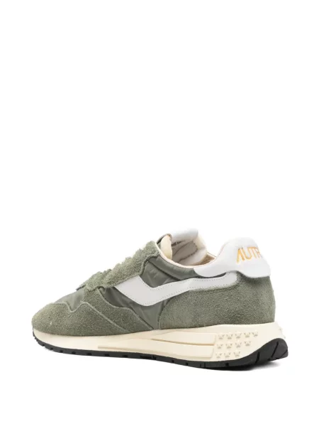 Sneakerși Autry din piele de căprioară verde
