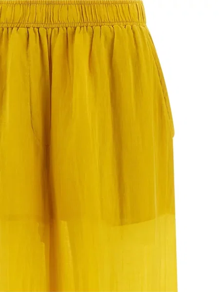 Talie pantaloni palazzo Nude galben