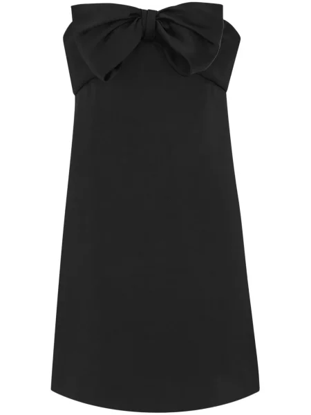 Rochie mini Saint Laurent cu funde de costum negru