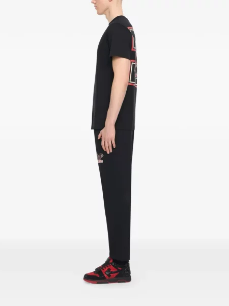 Pantaloni Off-white alergare alb