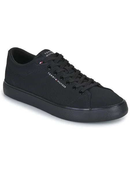 Pantofi Tommy Hilfiger din canvas negru