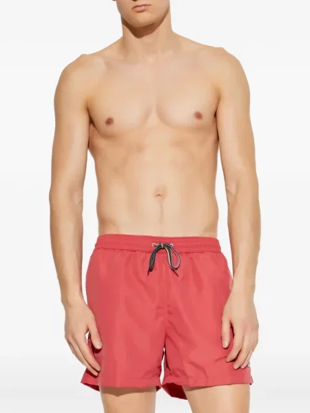 Slip de baie Paul Smith cu model zebră roșu