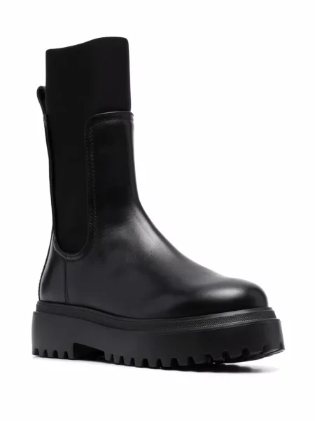 Cizme scurte Le Silla din piele negru