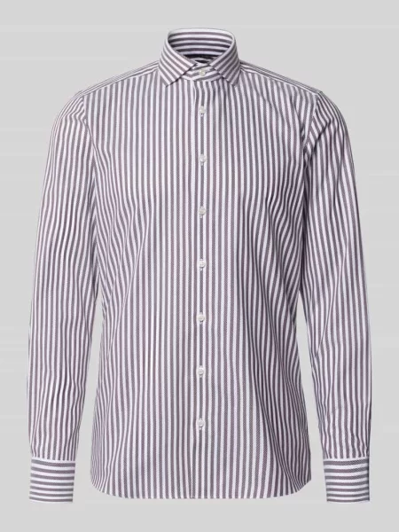 Koszula biznesowa o kroju slim fit z mieszanki bawełny Olymp Level 5 czerwona