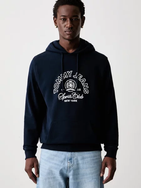 Tommy Jeans bluza z kapturem granatowa
