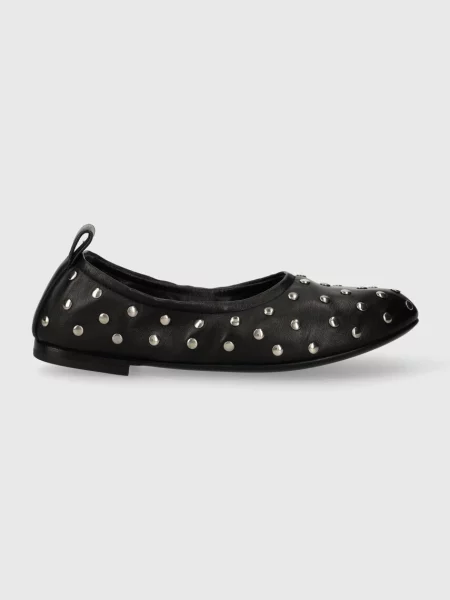 AGL balerini de piele MILLY SOFT negru