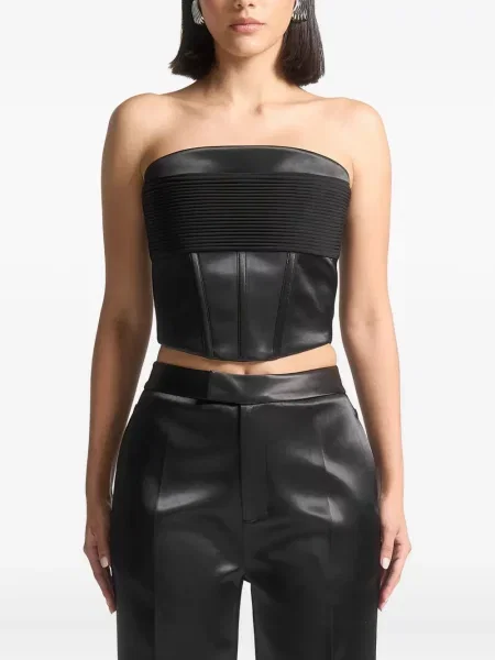 Top Manière De Voir din satin negru