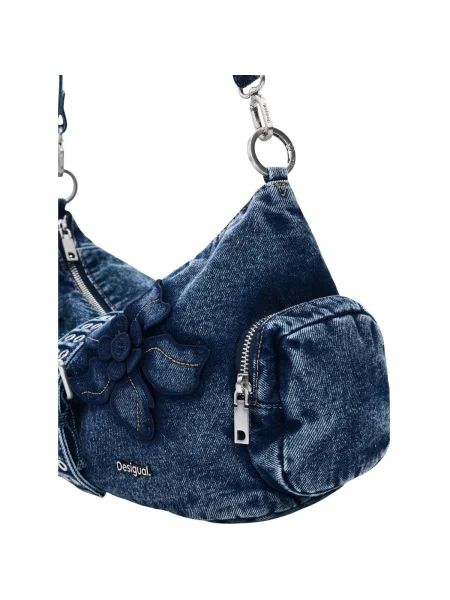 Geantă Desigual cu model floral albastru