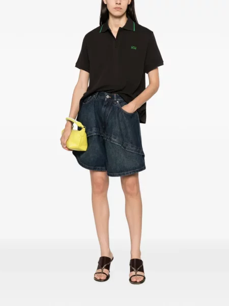 Tricou polo Loewe cu broderie negru