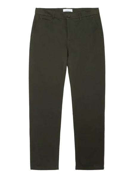 KnowledgeCotton Apparel Pantaloni eleganți Chuck închis verde