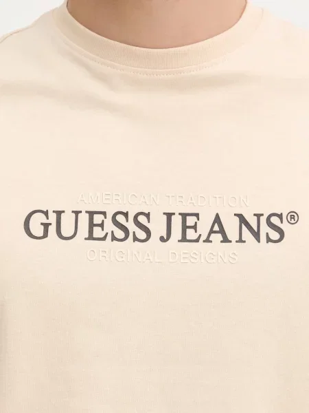 Футболка Guess Jeans с принтом черная