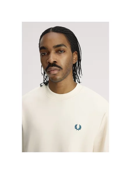 Hanorac crewneck Fred Perry bej