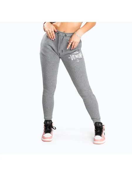 Дамски панталони Venum Team Jogger light heather grey сиво