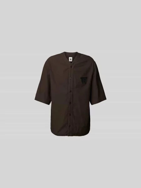Koszula casualowa o kroju regular fit z imitacji dzianiny Wood Wood