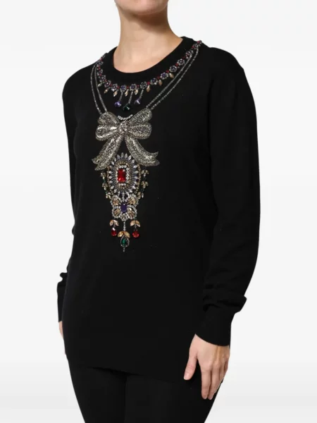 Pulover Dolce & Gabbana de lână negru