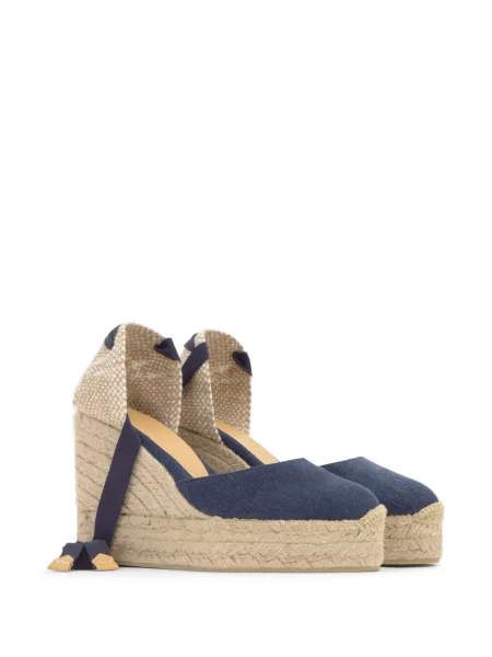 Espadrile Castaner cu pană albastru
