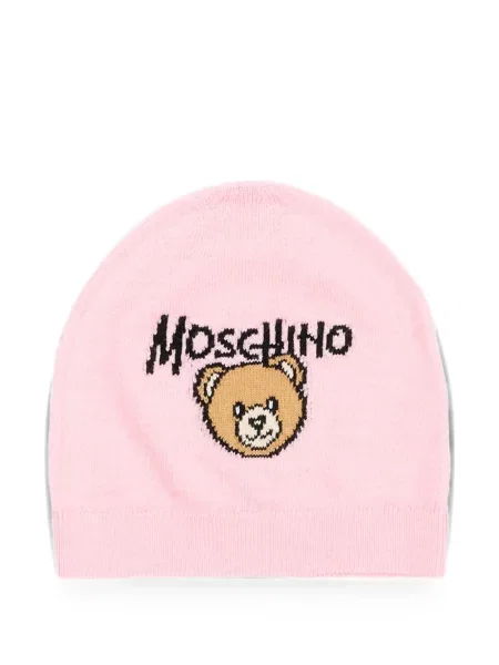 Czapka dziecięca Moschino różowa