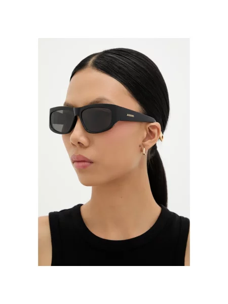 Jacquemus okulary przeciwsłoneczne PILOTA czarny