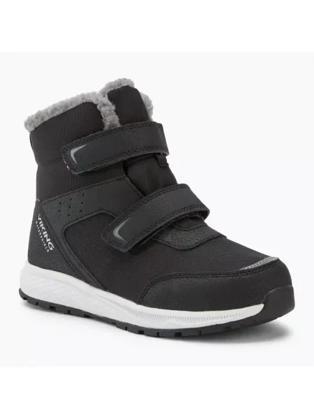 Śniegowce dziecięce Viking Equip Warm Waterproof 2V black/grey czarne