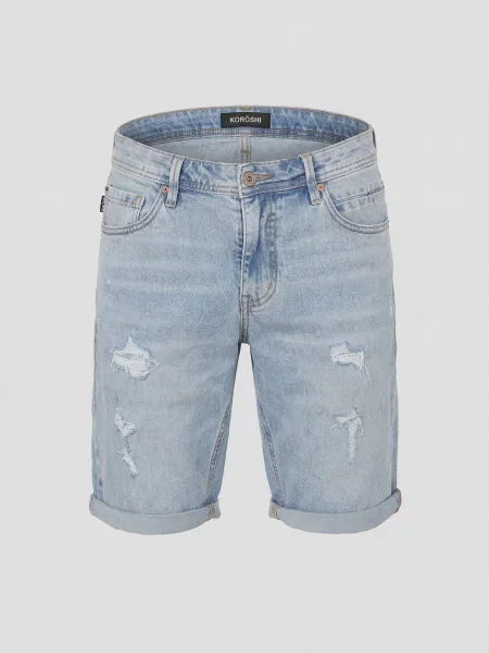 KOROSHI Jeans deschis albastru