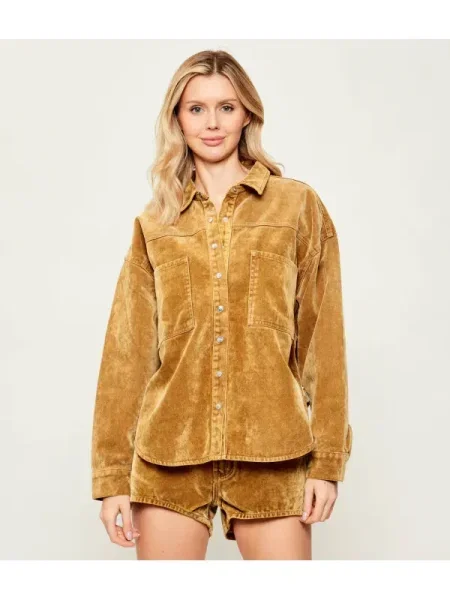 One Teaspoon De catifea reiată cămașă DARIA