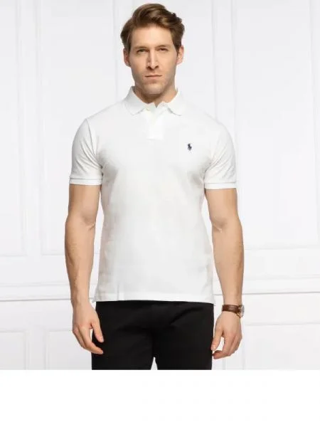 POLO RALPH LAUREN Tenisz póló | Custom slim fit fehér