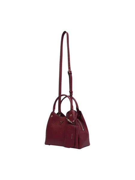 Guess Torebka Lorella Bordowy czerwona