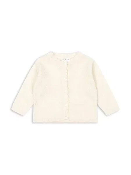 Fanga Fontana Kardigán pre bábätká VENTI POINTELLE CARDIGAN GOTS béžová