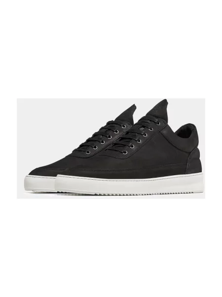 Filling Pieces sneakersy zamszowe Low Top Ripple czarny