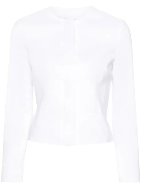 Cu peplum geacă Theory alb