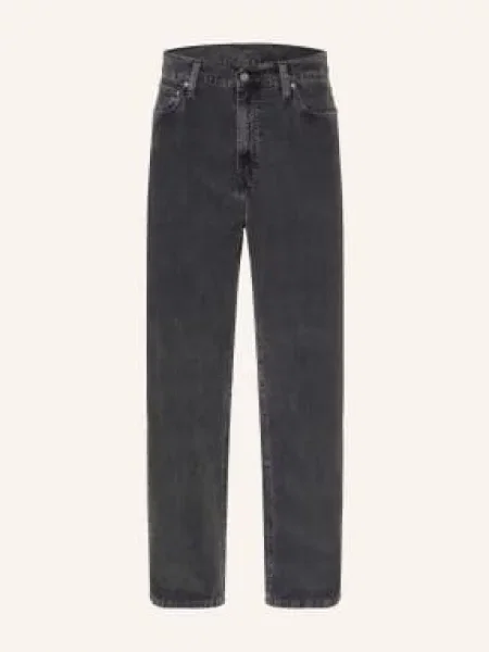 Carhartt Wip Manšestrové Kalhoty Aaron Regular Fit tmavě šedá