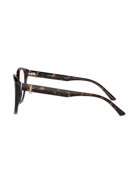Apvalūs saulės akiniai Jimmy Choo Eyewear ruda
