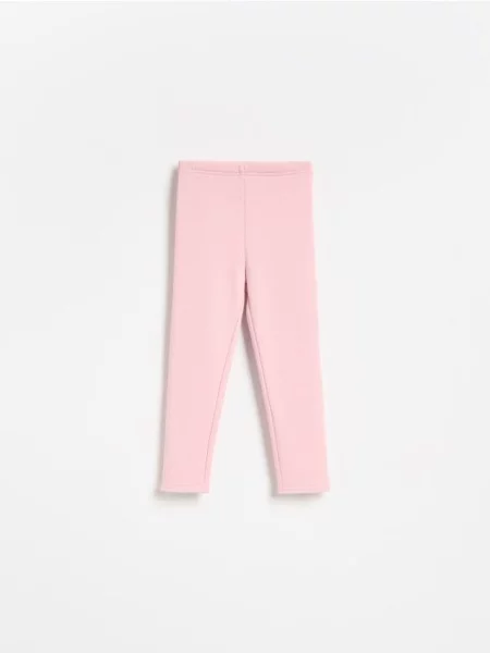 Reserved Legginsy z ociepleniem różowy