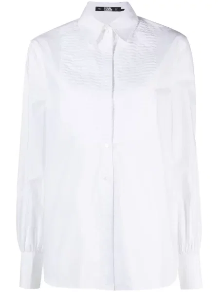 Szeroka koszula Karl Lagerfeld biała