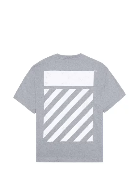 Tricou L/ab C/o Off-white cu imagine alb